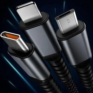 Câble de charge intelligent 3-en-1 – 100 W avec écran LED