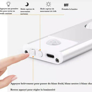 Lampe LED sans fil avec détecteur de mouvement